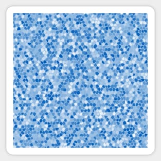 Blue Shades Mosaic Pattern Sticker